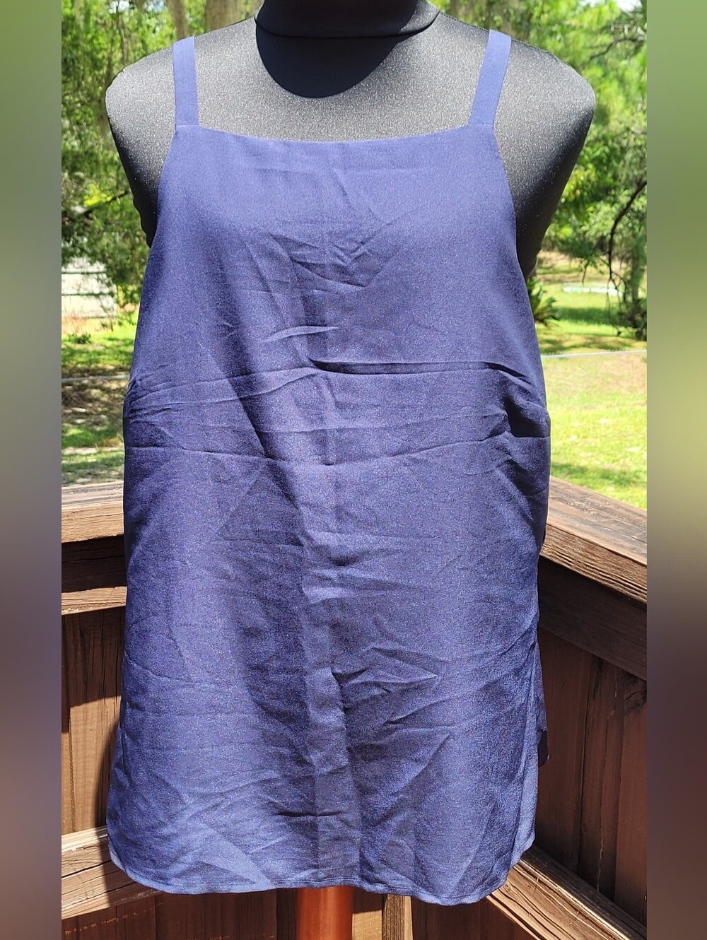Banana Republic Apron Slip Top In Navy ❤️ Beautiful & Like New! Size XL